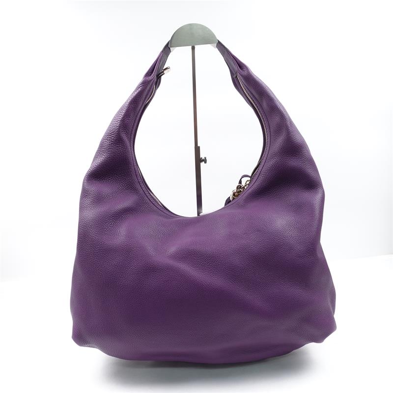 Pre-owned Gucci Soho Purple Calfskin Shoulder Bag