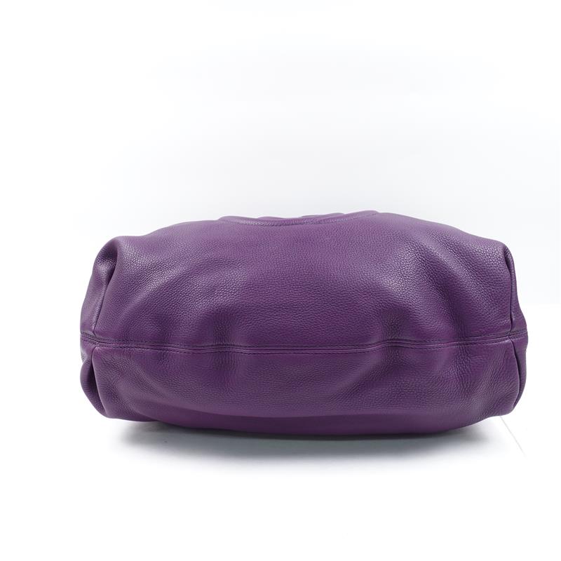 Pre-owned Gucci Soho Purple Calfskin Shoulder Bag